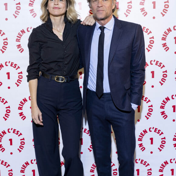 Alice Taglioni, Laurent Delahousse, Cécile Duffau - Dîner de gala de l'association "Un rien c'est tout" au Musée de l'armée aux Invalides à Paris. Le 7 mars 2024. © Cyril Moreau / Bestimage