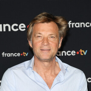 Laurent Delahousse au photocall pour la conférence de presse de rentrée de France TV à la Grande Halle de la Villette à Paris, le 11 juillet 2023. © Coadic Guirec/Bestimage