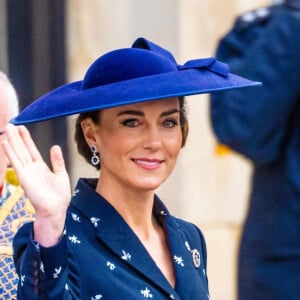 Catherine (Kate) Middleton, princesse de Galles - La famille royale britannique à la sortie du service annuel du jour du Commonwealth à l'abbaye de Westminster à Londres le 13 mars 2023. 