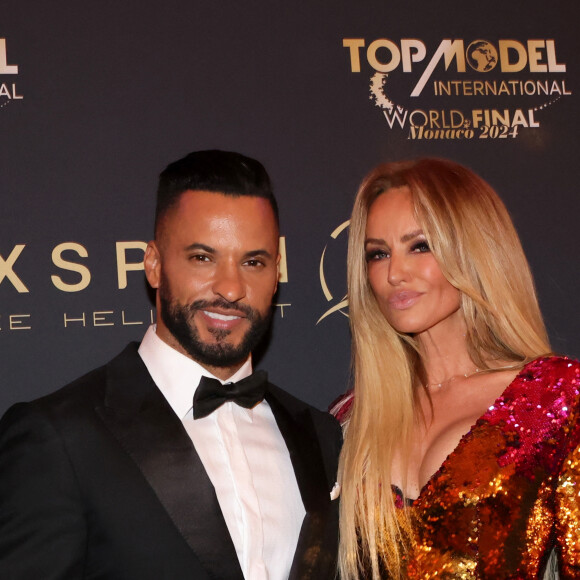 Ricky Whittle, Adriana Karembeu - Dîner de gala Top Model International la veille de la grande finale de la 20ème édition du concours de mannequinat à Monaco le 8 mars 2024.