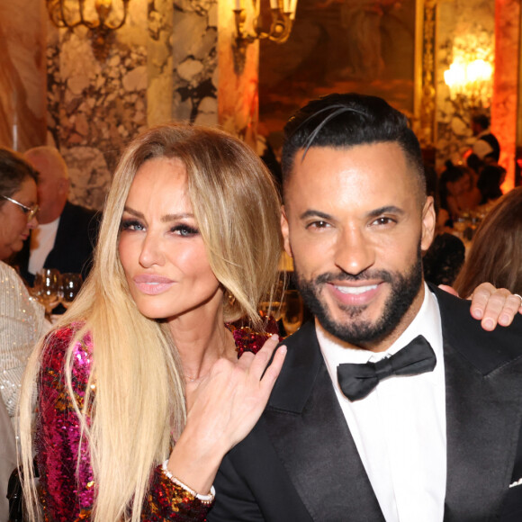 Pour l'occasion, le couple de présentateurs est accompagné d'une troupe de danseurs pour animer le spectacle. 
Adriana Karembeu, Ricky Whittle - Dîner de gala Top Model International la veille de la grande finale de la 20ème édition du concours de mannequinat à Monaco le 8 mars 2024.