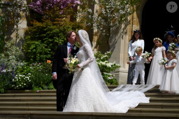 Thomas Kingston et Lady Gabriella Windsor lors de leur mariage, le 18 mai 2019 à la St George's Chapel à Windsor. 18 mai 2019.