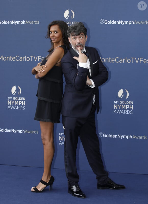 Stéphane Plaza et Karine le Marchand - Cérémonie de clôture du 61ème Festival de Télévision de Monte Carlo le 21 juin 2022. © Denis Guignebourg/Bestimage