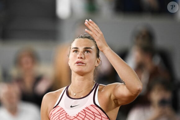 Aryna Sabalenka - Internationaux de France de Roland Garros à Paris le 4 juin 2023.