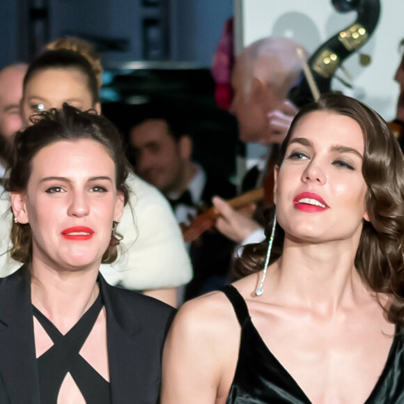 Charlotte Casiraghi et Juliette Maillot - Arrivées - 63ème Bal de la Rose sur le thème de la Sécession Viennoise, imaginé par K.Lagerfeld au profit de la Fondation Princesse Grace dans la Salle des Etoiles au Sporting Monte Carlo à Monaco, le 18 mars 2017. © Pierre Villard / Palais Princier / SBM via Bestimage 