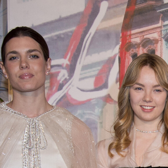 Charlotte Casiraghi, SAR la princesse Alexandra de Hanovre - 62eme bal de la Rose dans la Salle des Etoiles du Sporting de Monte Carlo, le 19 mars 2016. Cette soirée est organisée au profit de la Fondation princesse Grace. La princesse Caroline de Hanovre Présidente de la Fondation princesse Grace a demandé à son ami le styliste Karl Lagerfeld d'imaginer ce bal en faisant escale à Cuba. © Palais princier / Luc Castel / Monte Carlo Société des Bains de Mer via Bestimage 
