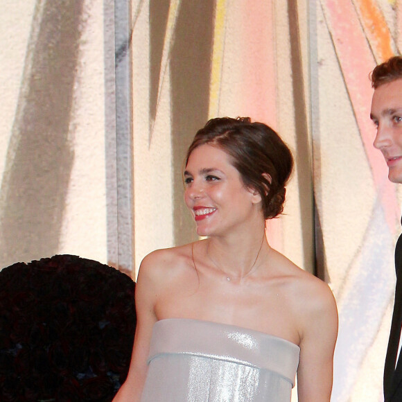 Charlotte Casiraghi et son frère Pierre Casiraghi - Bal de la Rose 2014 au sporting à Monaco, le 29 mars 2014. 