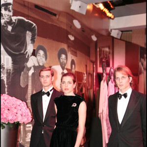 M. Pierre Casiraghi, Melle Charlotte Casiraghi et M. Andrea Casiraghi - Bal de la Rose 2011, Monaco.