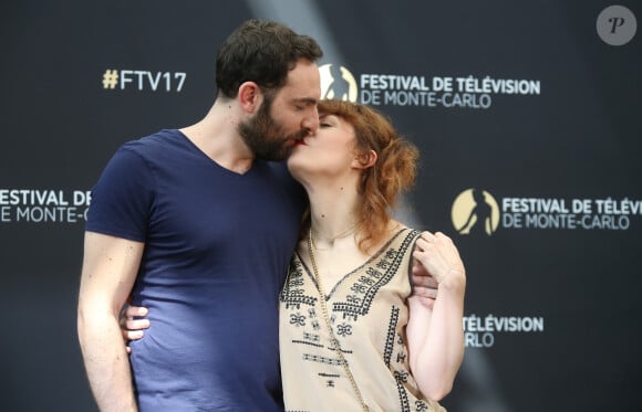 David Mora et sa compagne Anne-Elisabeth Blateau - 57ème Festival de télévision de Monte-Carlo, le 17 juin 2017. © Denis Guignebourg/Bestimage