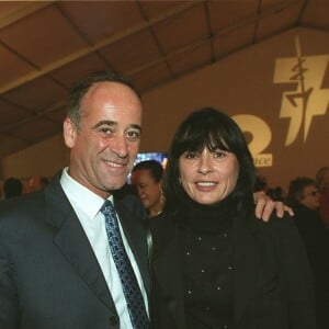 Sylvain Augier et sa femme Carol, 15e cérémonie des 7 d'Or à Paris.