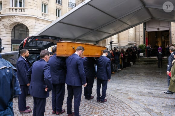 Obsèques de Frédéric Mitterrand en l'Église Saint-Thomas d'Aquin à Paris. Le 26 mars 2024. © Jacovides-Moreau / Bestimage