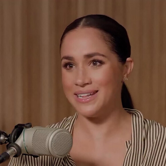 Meghan Markle, duchesse de Sussex, enregistre des podcasts pour Spotify. Mais depuis le 15 juin 20023, Spotify a annoncé mettre fin au contrat passé avec le prince Harry et Meghan Markle. 