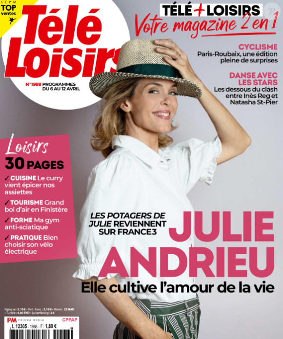 Julie Andrieu fait la couverture de "Télé Loisirs"