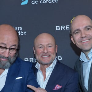 Kad Merad, Georges Kern (Pdg Breitling), Edouard d'Arbaumont (Pdg Breitling Europe) - Dîner de charité Breitling à la Samaritaine pour l'association "Premiers de Cordée" à Paris le 4 avril 2024.