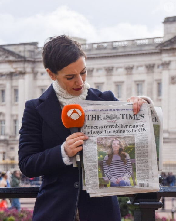Les médias britanniques après l'annonce du cancer de Kate Middleton © Vuk Valcic/ZUMA Press Wire)