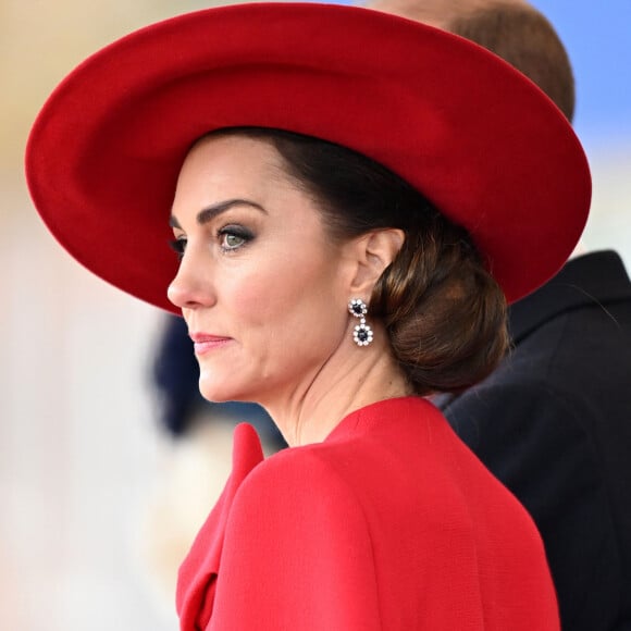 Catherine (Kate) Middleton, princesse de Galles - Cérémonie de bienvenue du président de la Corée du Sud et de sa femme à Horse Guards Parade à Londres, le 21 novembre 2023. 