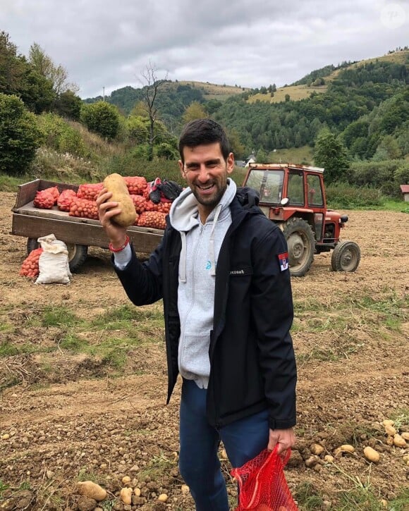Novak Djokovic ne mange lui aussi, plus que des légumes© Instagram djokernole