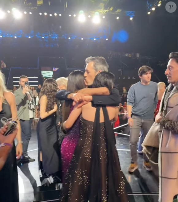 Michaël Goldman avec Karima Charni et Lucie Bernardoni après la finale de la "Star Academy". Instagram