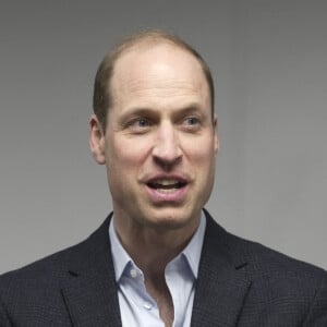 Le prince William, prince de Galles visite le terrain de cricket Kia Oval à Londres, le 8 mars 2024. 