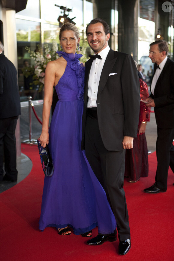 Le prince Nikolaos et son épouse Tatiana Blatnik, princesse Tatiana de Grèce, assistent aux célébrations du 40e anniversaire de la princesse Maxima des Pays-Bas au Concertgebouw à Amsterdam, Pays-Bas, le 27 mai 2011. Photo par Guido Ohlenbostel/Action Press/ABACAPRESS.COM