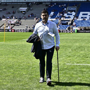 Amputé d'une jambe en juin 2023 en raison de la récidive d'un cancer, Matthieu Lartot souhaite dorénavant aller de l'avant.
Matthieu Lartot - RUGBY : UBB vs Harlequins - Quart de Finale de la Champions Cup à Bordeaux le 13 avril 2024. © Thierry Breton / Panoramic / Bestimage