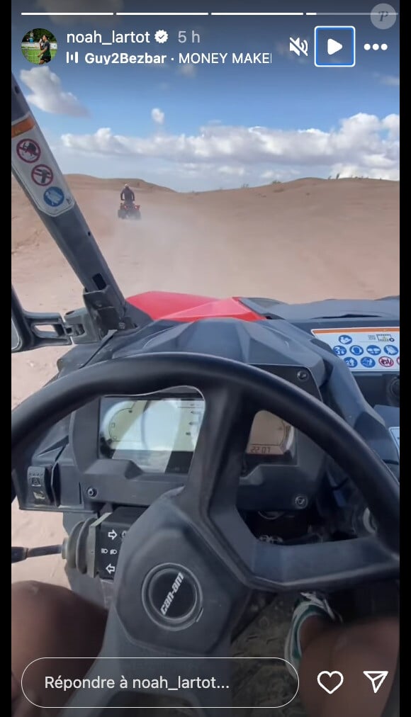 L'occasion pour eux de faire des balades en buggy et en quad dans un décor de carte postale ! Des vacances bien méritées qui semblent les avoir enchantés...
(Matthieu Lartot et son clan - Capture Instagram)