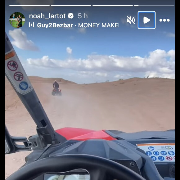 L'occasion pour eux de faire des balades en buggy et en quad dans un décor de carte postale ! Des vacances bien méritées qui semblent les avoir enchantés...
(Matthieu Lartot et son clan - Capture Instagram)