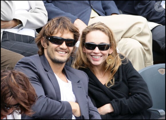 Bixente Lizarazu et Claire Keim en 2009 à Roland Garros