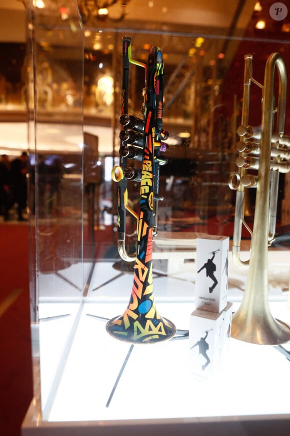 Exclusif - Illustration - Photocall du concert "Toma: Trumpets of Michel Ange" de I. Maalouf au Grand Rex à Paris, France, le 17 avril 2024. © Christophe Clovis / Jack Tribeca / Bestimage 