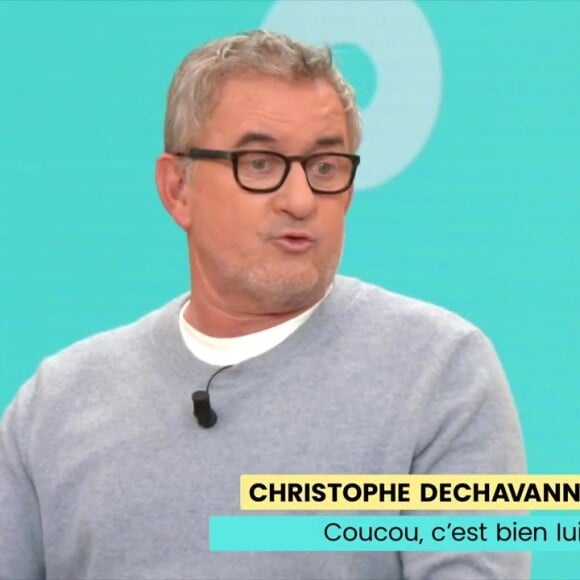 Christophe Dechavanne s'est rendu dans "Bonjour !" ce mercredi 24 avril 2024 sur TF1
Christophe Dechavanne sur le plateau de "Bonjour !" sur TF1 le 24 avril 2024.