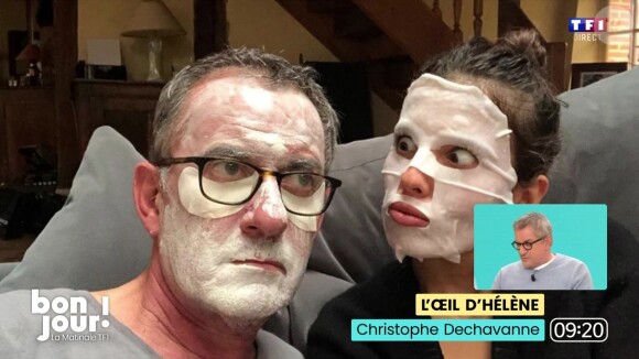Des photos personnelles de Christophe Dechavanne ont été dévoilées à l'antenne
Christophe Dechavanne invité sur le plateau de "Bonjour" !" sur TF1 le 24 avril 2024.