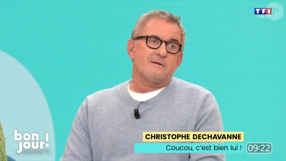 Christophe Dechavanne embarrassé sur TF1
Christophe Dechavanne sur le plateau de "Bonjour !" sur TF1.