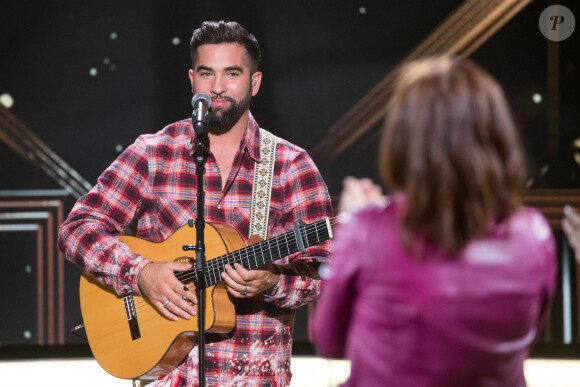 Exclusif - Kendji Girac - Enregistrement de l'émission "La Lettre", présentée par S.Davant, diffusée le 29 mai 2021 sur France 2. Le 16 octobre 2020 © Cyril Moreau / Bestimage 