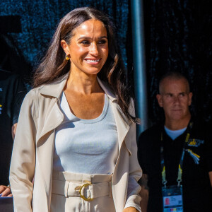 Dusseldorf, ALLEMAGNE - Le prince Harry, duc de Sussex, et Meghan Markle, duchesse de Sussex, lors de la septième journée des Invictus Games 2023 au Merkur Spiel-Arena à Dusseldorf.