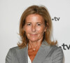 Claire Chazal au photocall pour la conférence de presse de rentrée de France TV à la Grande Halle de la Villette à Paris, France, le 6 juillet 2022. © Coadic Guirec/Bestimage 