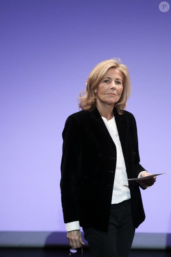 Claire Chazal - Personnalités lors d'une veillée de paix pour l'Ukraine au Palais de Chaillot à Paris. Le 4 mars 2022 © Stéphane Lemouton / Bestimage