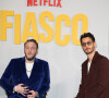 Pendant que Pierre Niney, en pleine promo, devait s'occuper de leur aînée Lola.
Igor Gotesman et Pierre Niney - Avant premiere de la série Netflix "Fiasco" au cinema UGC Normandie à Paris le 29 avril 2024. © Coadic Guirec/Bestimage