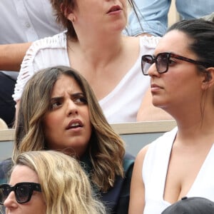 Inès Reg dans les tribunes lors des Internationaux de France de Tennis de Roland Garros 2022. Paris, le 5 juin 2022.