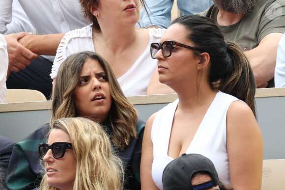 Inès Reg dans les tribunes lors des Internationaux de France de Tennis de Roland Garros 2022. Paris, le 5 juin 2022.