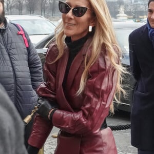 Céline Dion est de retour à l'hôtel, Le Crillon, à Paris, après une visite chez Givenchy. Le 24 janvier 2019 