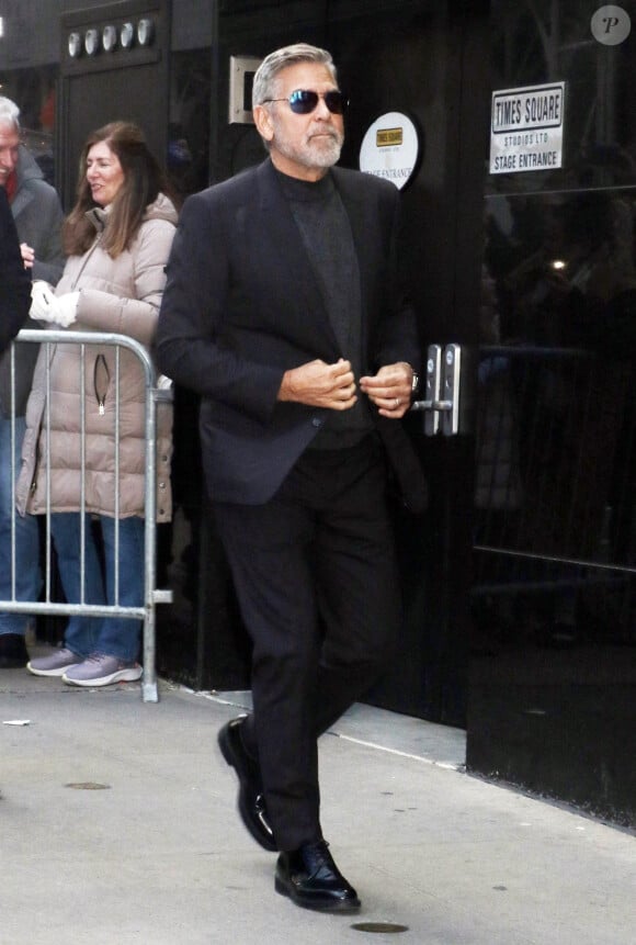 George Clooney pour l'émission "Good Morning America" à New York