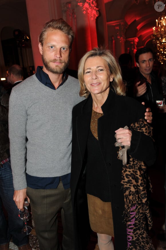 Arnaud Lemaire et Claire Chazal - Archives - 25 ans du magazine TV Mag Paris, le 09/02/2012 Plaza Athenee 