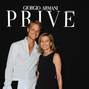 Arnaud Lemaire;Claire Chazal Giorgio Armani Privè Haute Couture - Paris France 05-07-2011 ©SGP id 57016