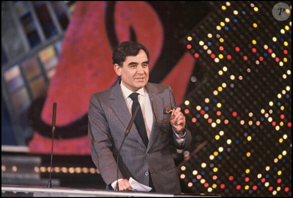 Bernard Pivot lors de la soirée des 7 d'Or en 1986.