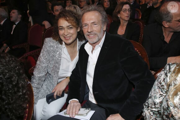 Stéphane Freiss et sa compagne Delphine Horvilleur - 35ème cérémonie des Molières aux Folies Bergère à Paris, France, le 6 Mai 2024. © Bertrand Rindoff / Bestimage