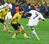 A savoir le match opposant le PSG de Kylian Mbappé au Borussia Dortmund, ce soir 21h.
Kylian Mbappe lors de Dortmund-PSG. ( Photo de federico pestellini / panoramic ) -