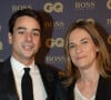 Julian Bugier et sa femme Claire Fournier lors de la soirée "L'homme de l'année GQ 2014" au Musée d'Orsay, à Paris