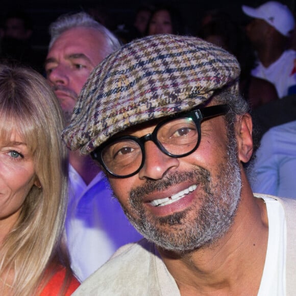 Yannick Noah et son épouse Isabelle Camus lors du combat de boxe international poids lourds entre Tony Yoka (France) et Dave Allen (Royaume-Uni) au Dôme Palais des sports le 23 juin 2018 à Paris, France. Photo par Nasser Berzane/ABACAPRESS.COM