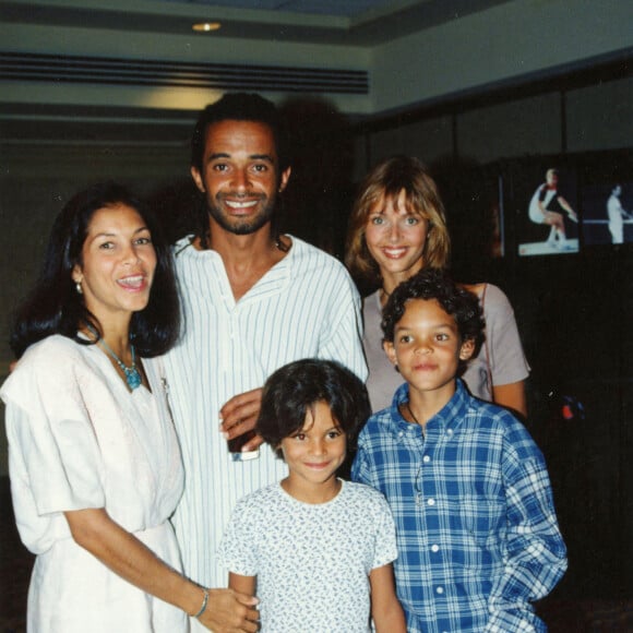 French tennis player Yannick Noah and his wife Swedish model Cecilia Rodhe, 1994 Photo by Alamy/ABACAPRESS.COM