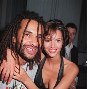 Yannick Noah et sa deuxième épouse, Heather Stewart Whyte en 1992.